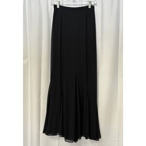 Vintage Xscape Maxi Skirt Black Sheer Fairy Grunge Witchy Whimsigoth 4